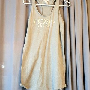 Victoria's Secret gray tank top sleep dress shirt size small